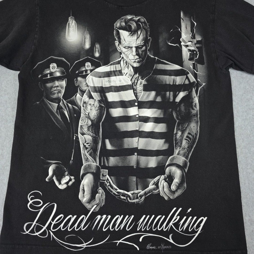 DGA Tee Death Row Frankenstein Dead Man Walking David Gonzales Art Tattoo Mens M